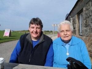 My sister Margaret and my Mum (who was complaining I was taking too long taking the photo!)